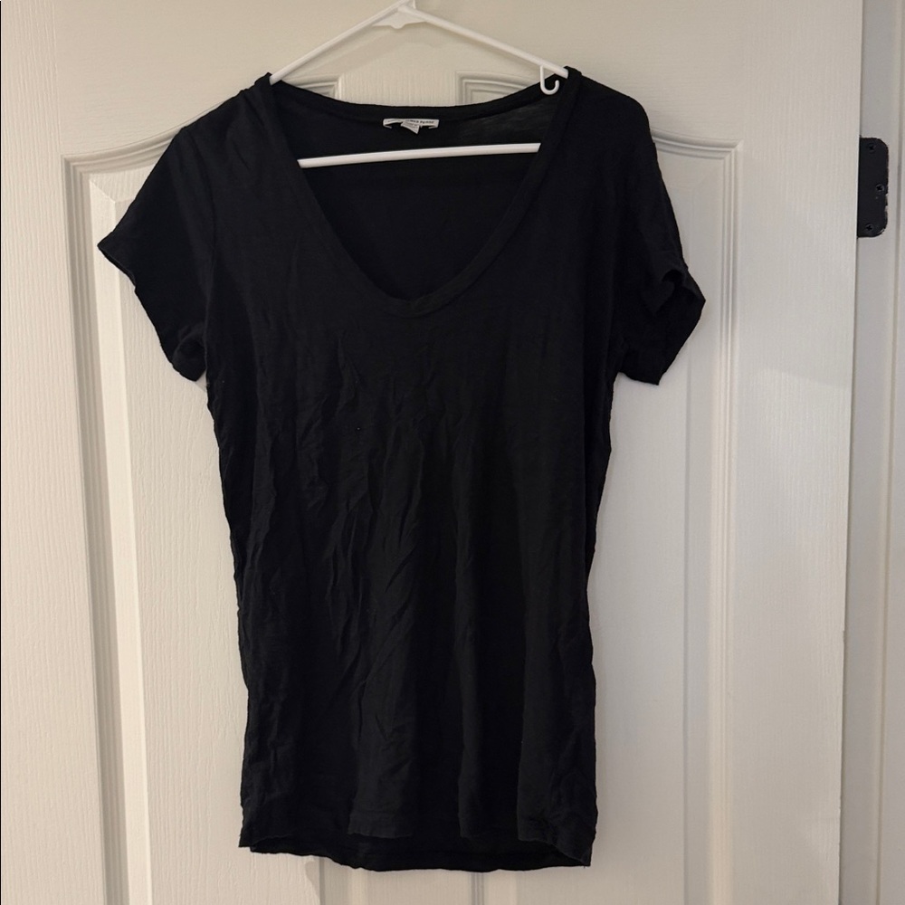 James perse black tee shirt size 2
